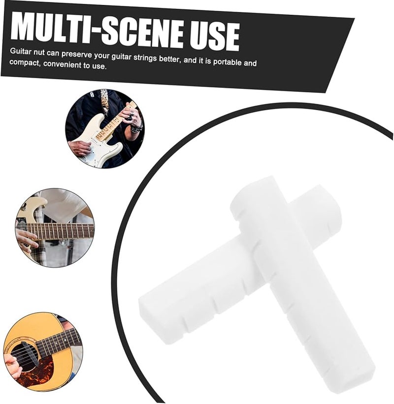 4Pcs Guitar Bone Nut Replacement Parts for Enhanced Sound Quality Easy to Install - Image 5